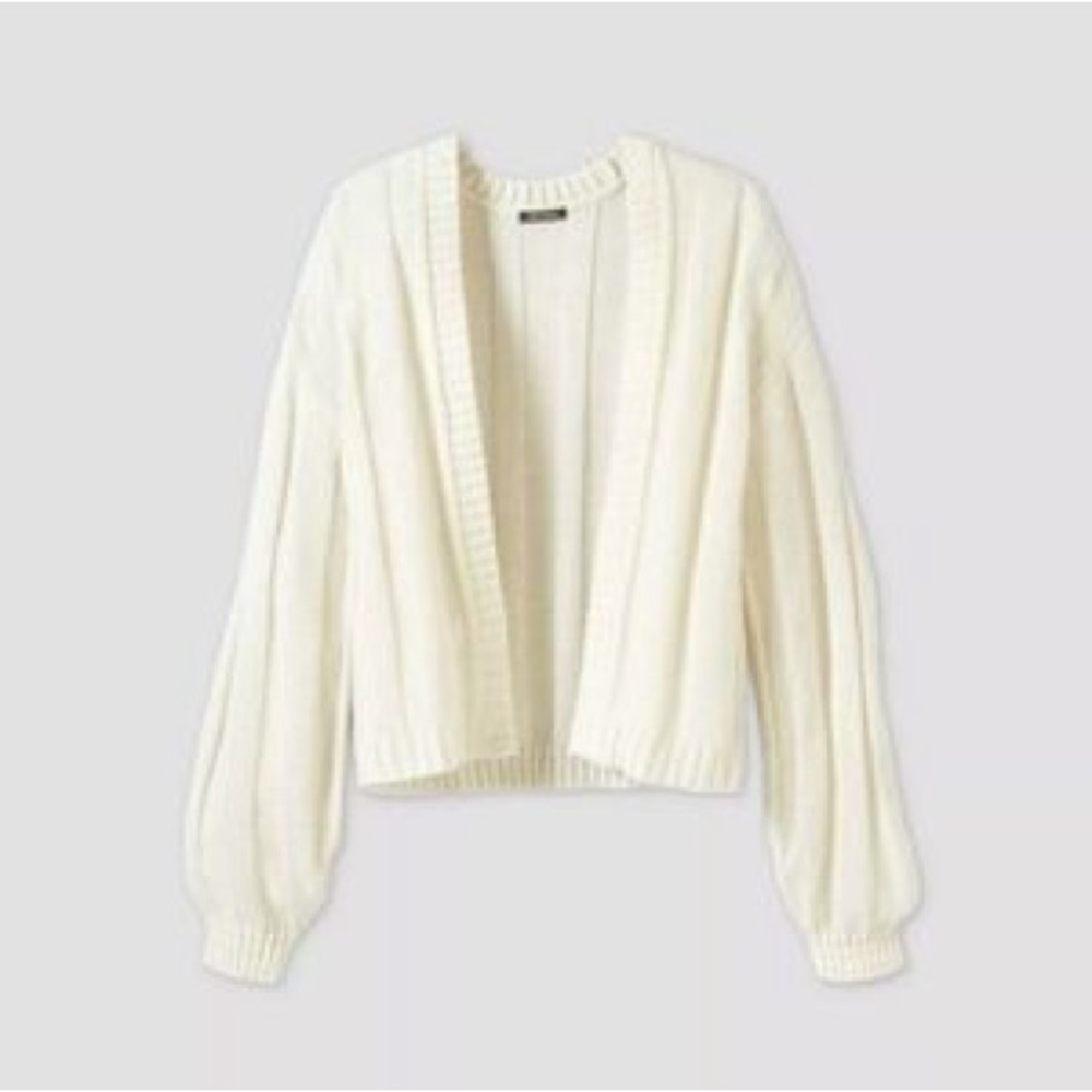 🤍 Wild Fable Cream Open-Front Knit Cardigan – Size L
